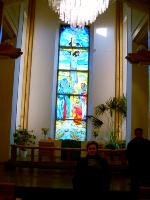 Окно церкви в Колтушах